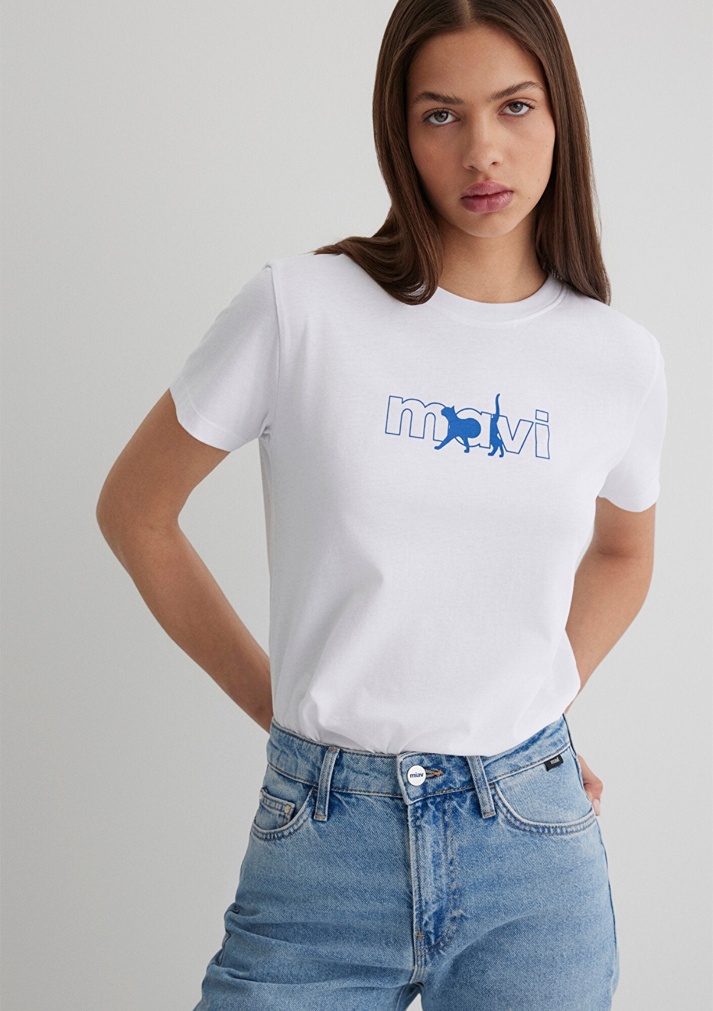★AMl PARlS★ 24FW Women's Mini Logo Print T-shirt UTS024 72 For Women | Shop MINI USA