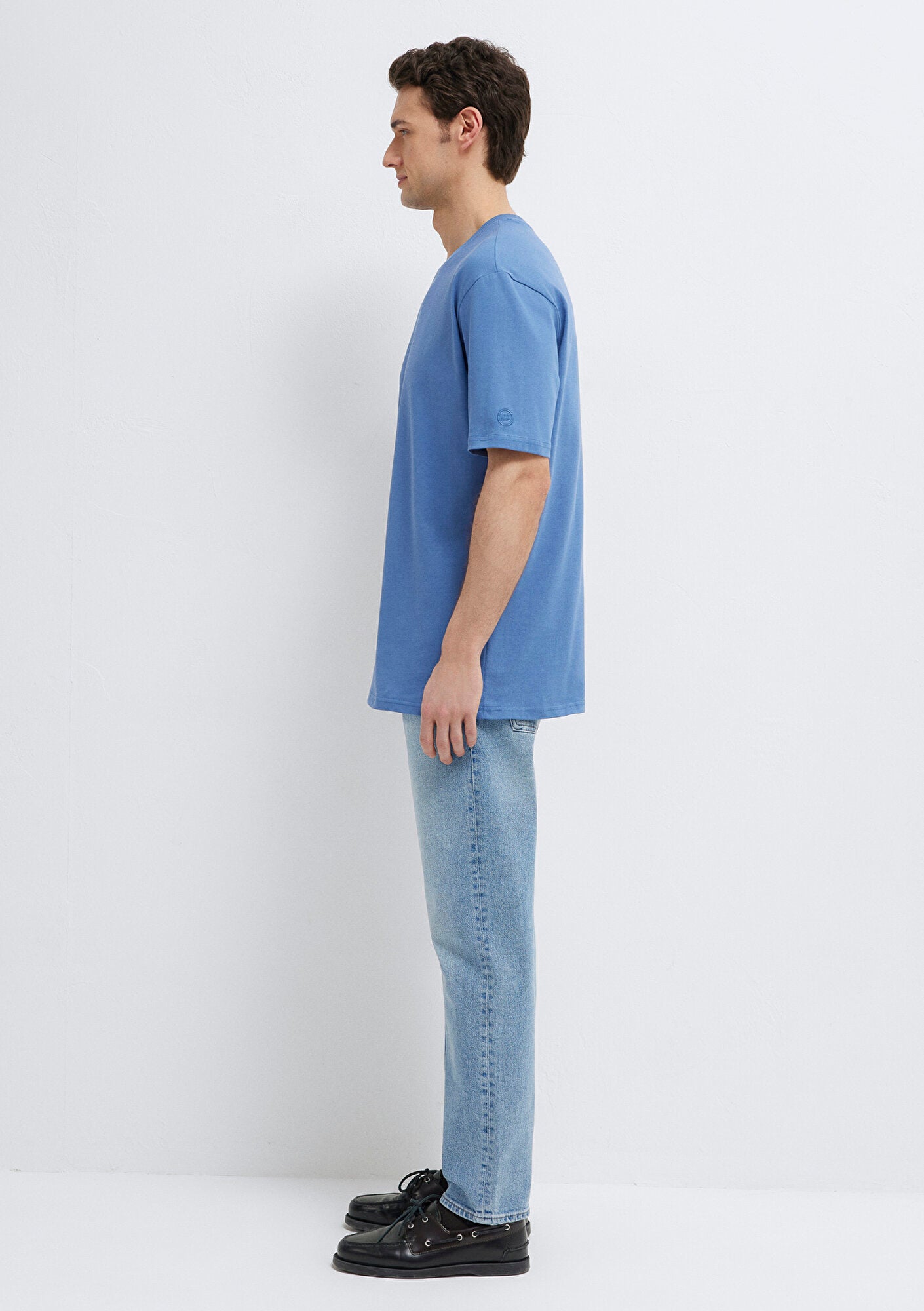 Basic Blue T Blue Basic T-Shirt Mavi