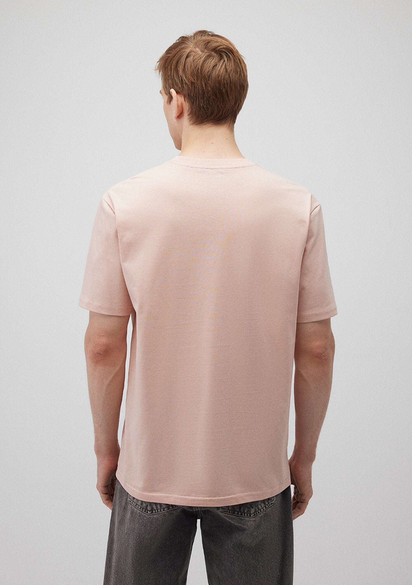 Pink Variant M Logo Embroidered Pink T-Shirt Mavi