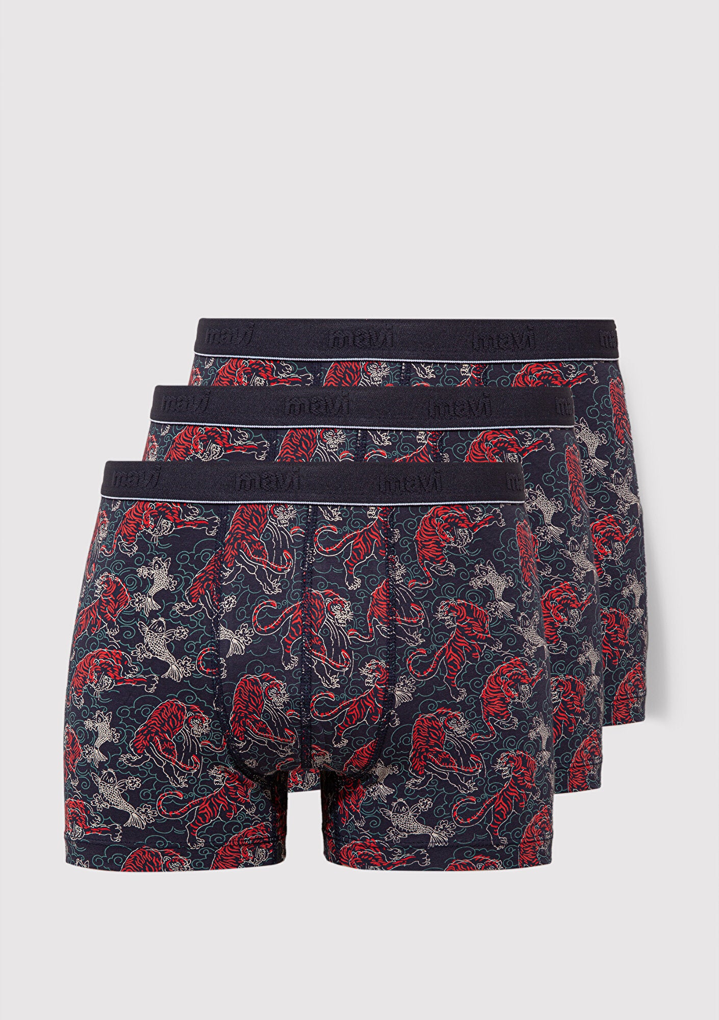 Kit Boxer Blue Triple Pack Blue Boxers Set Mavi