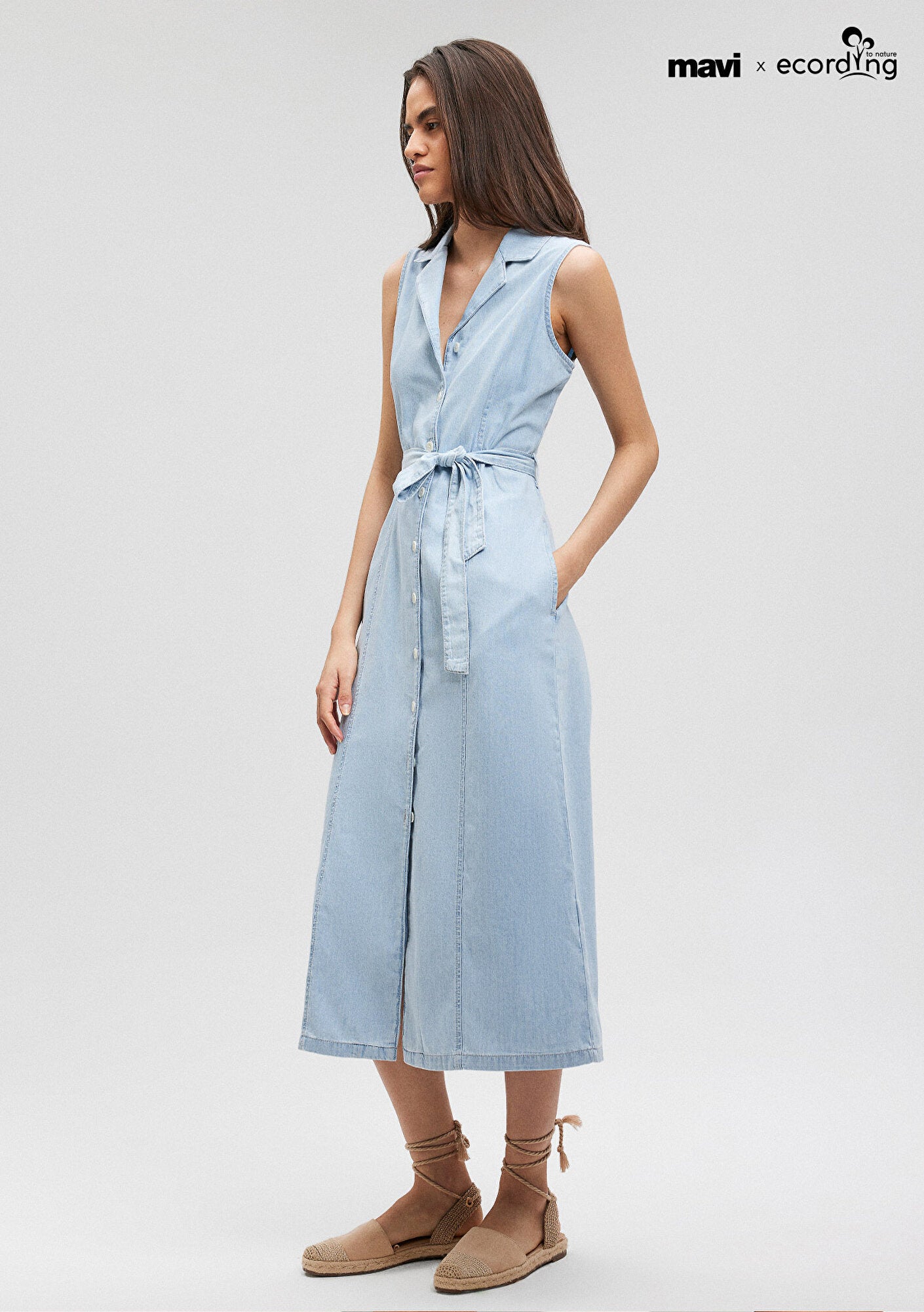 Mavi Woven Dress dames Gekleed Mavi Woven Dress dames Gekleed
