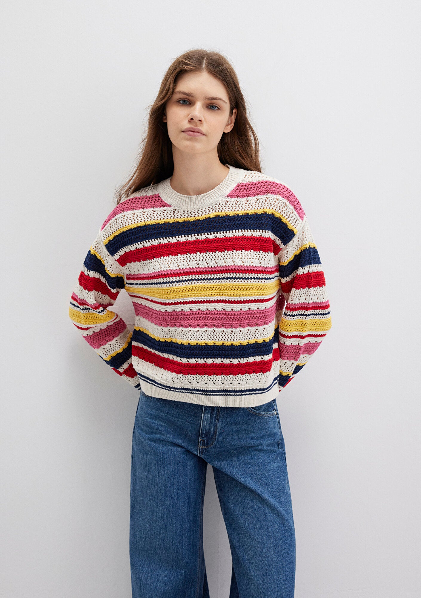 Color Sweatter Multi Color Sweater Mavi