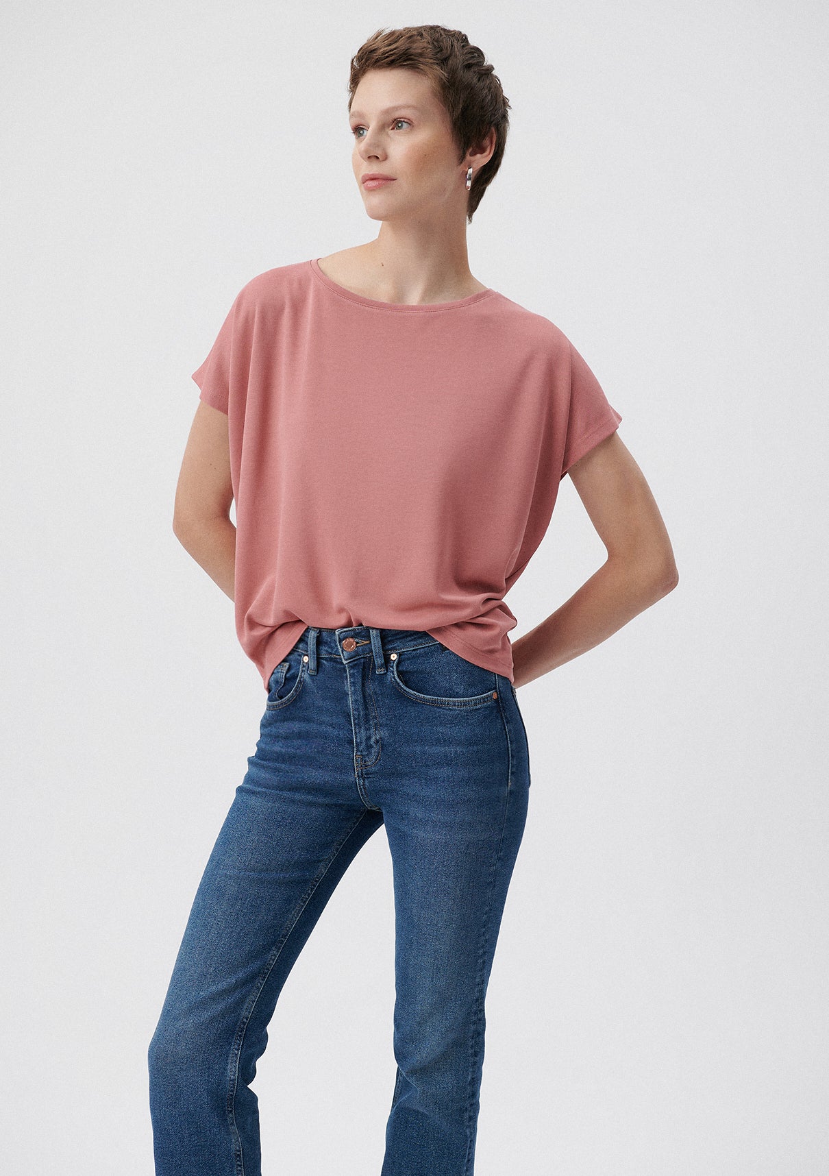 Pink Variant Lux Touch Pink T-Shirt Mavi